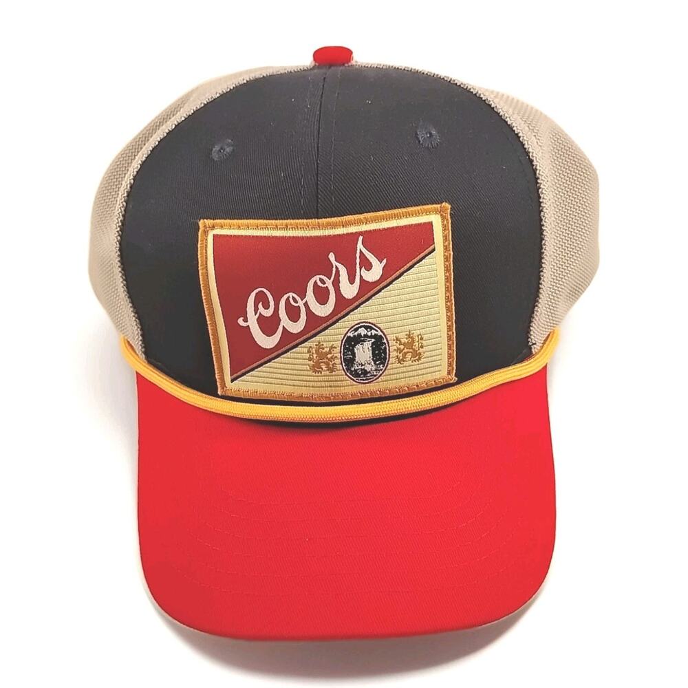 Coors Classic Logo Rope Mesh Trucker Adjustable Snapback Adjustable Size Hat 205
